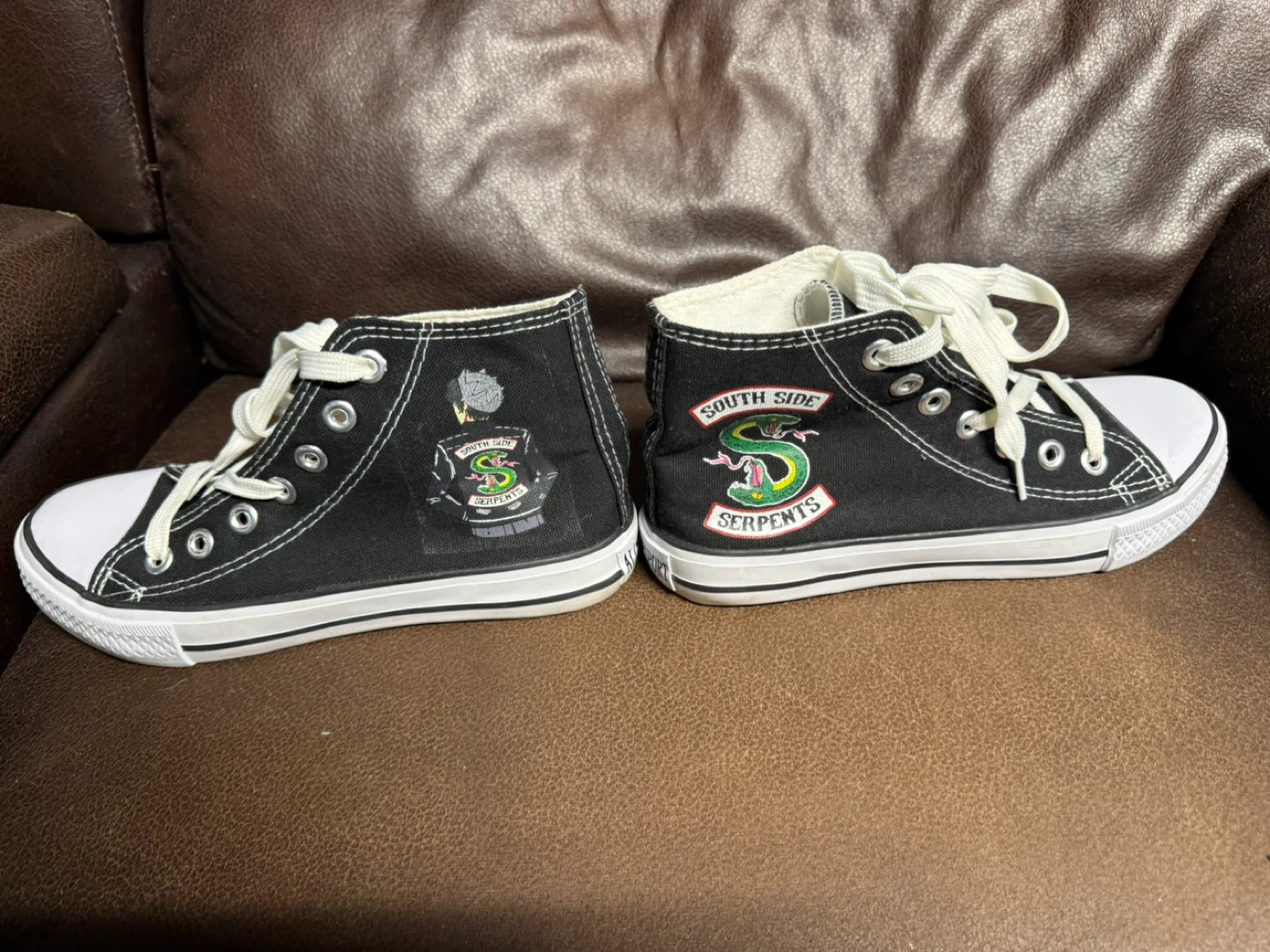 Black High-Top Sneakers South Side Serpents - photo 3