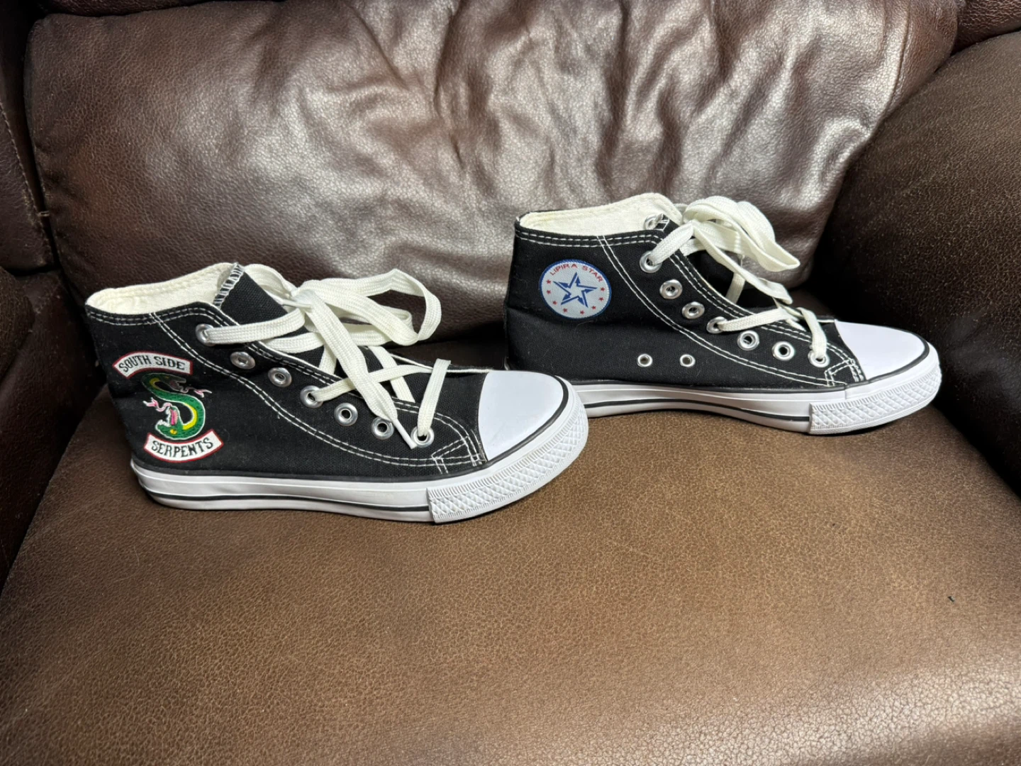 Black High-Top Sneakers South Side Serpents - photo 5