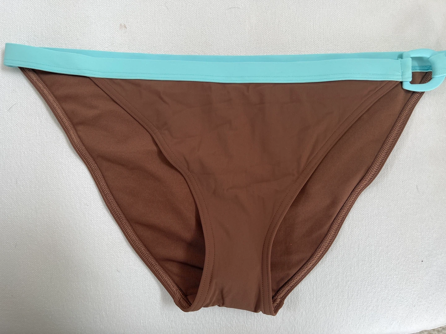 Victoria's Secret Tankini Swimsuit Set - Blue & Brown - Size L - photo 5