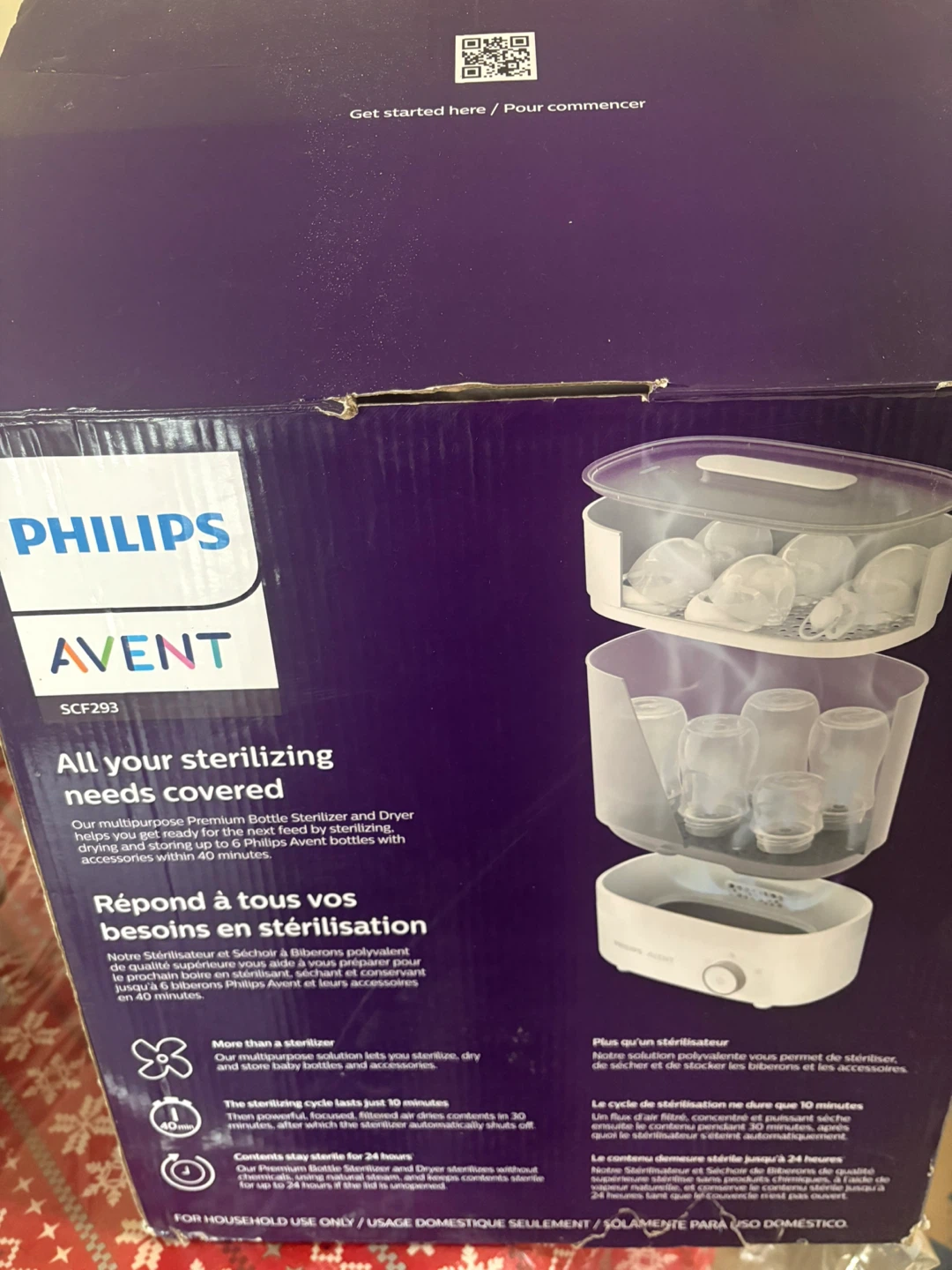 Philips Avent SCF293 Bottle Sterilizer and Dryer - photo 2
