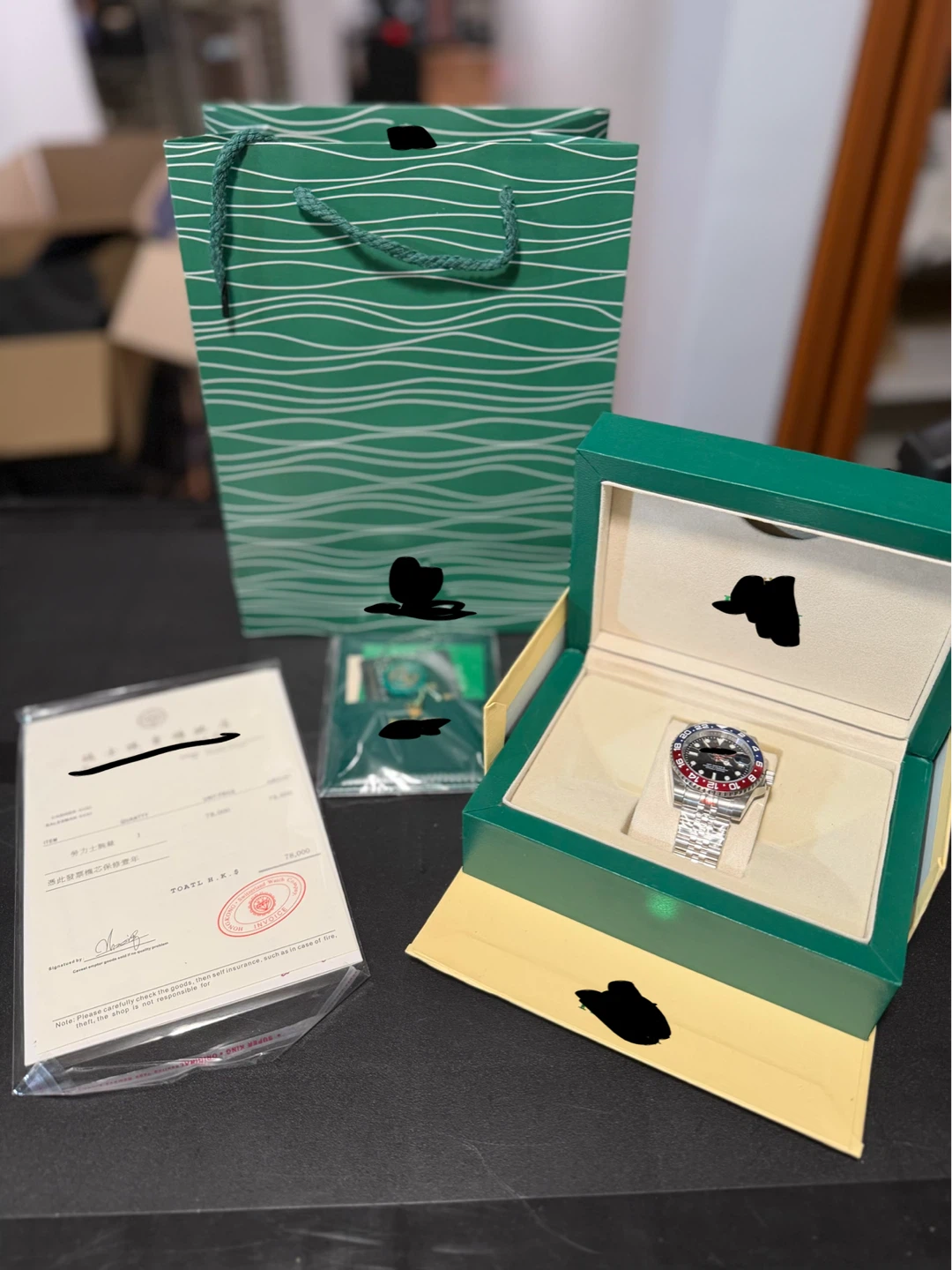 Luxury GMT Style Watch Full Set
