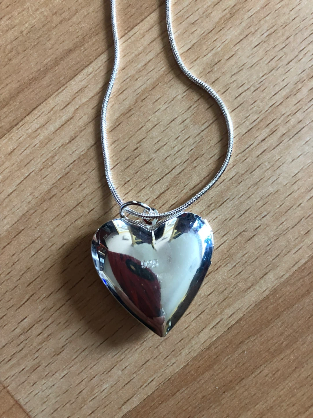 Silver Heart Photo Frame Pendant Necklace 🌱 - photo 2