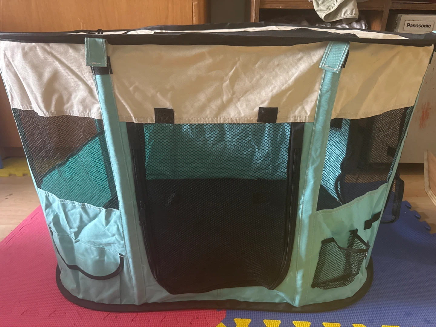 Pet Play Pen - Teal/Cream - photo 5