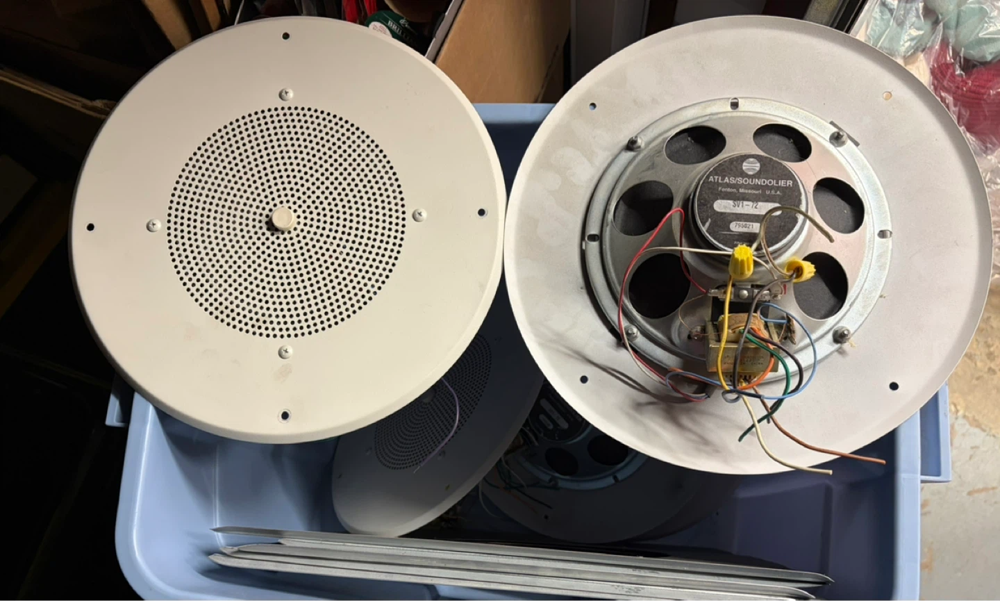 Atlas Soundolier 8-inch dual-cone commercial Ceiling Speakers