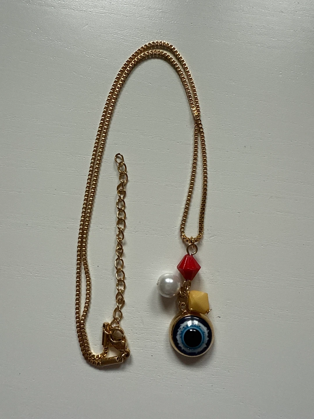 Gold Chain Evil Eye Necklace 🌱 - photo 2