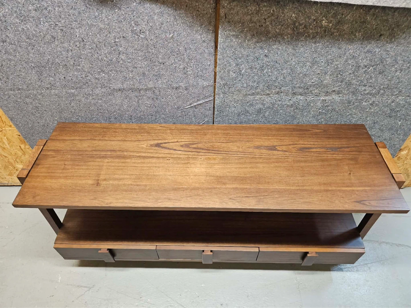 Mid century modern console table with 3 Drawers