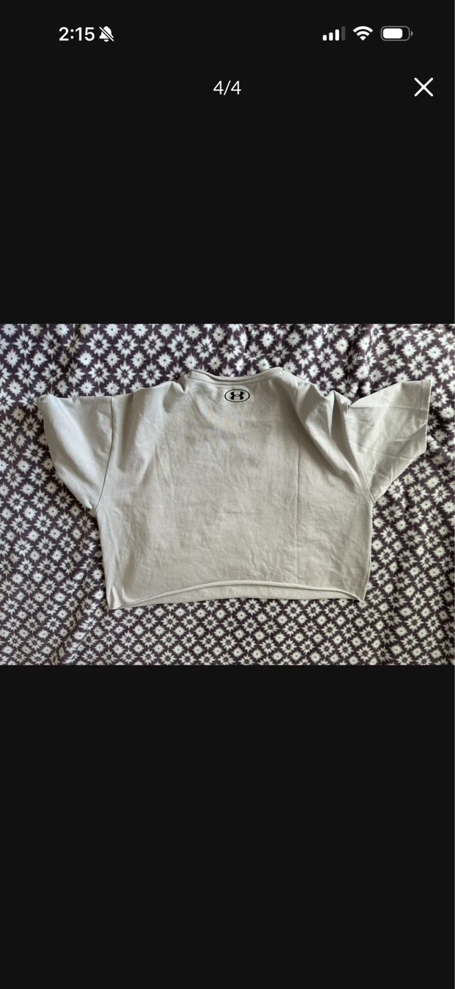 WOMENS Under Armour Project Rock Training T-Shirt XL Crop - photo 4