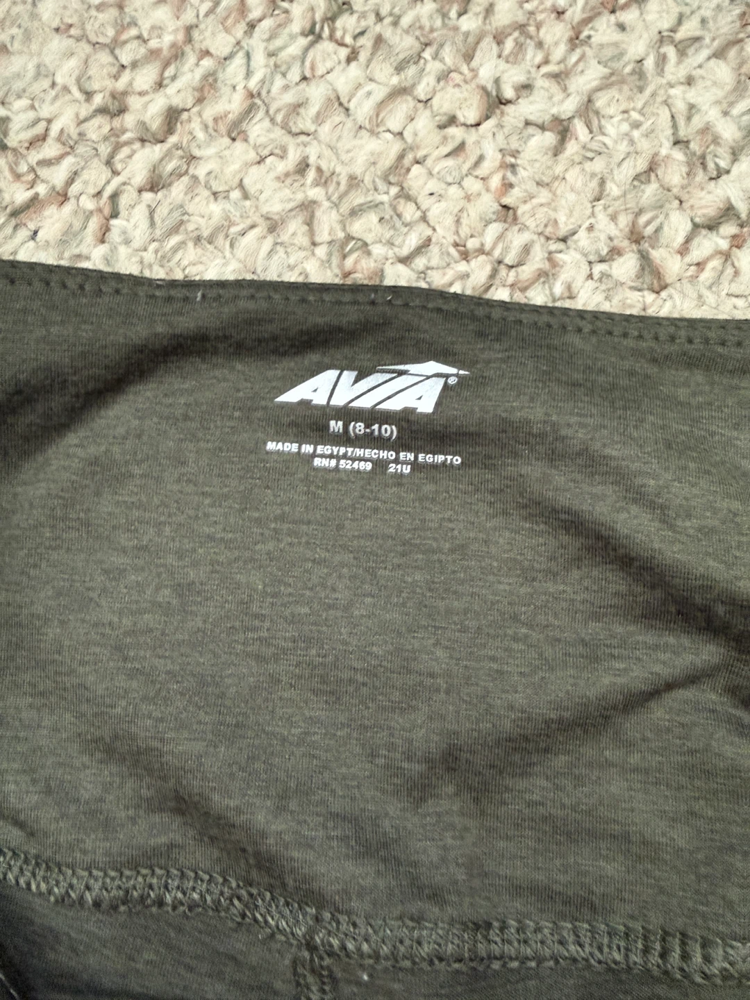 WOMENS Avia Women's Olive Green Leggings Size M - photo 4