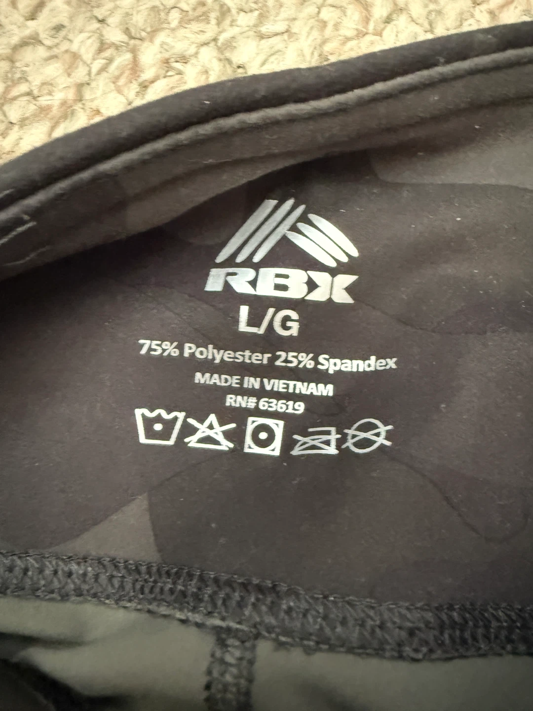 WOMENS RBX Black Camo Leggings Size L/G - photo 4