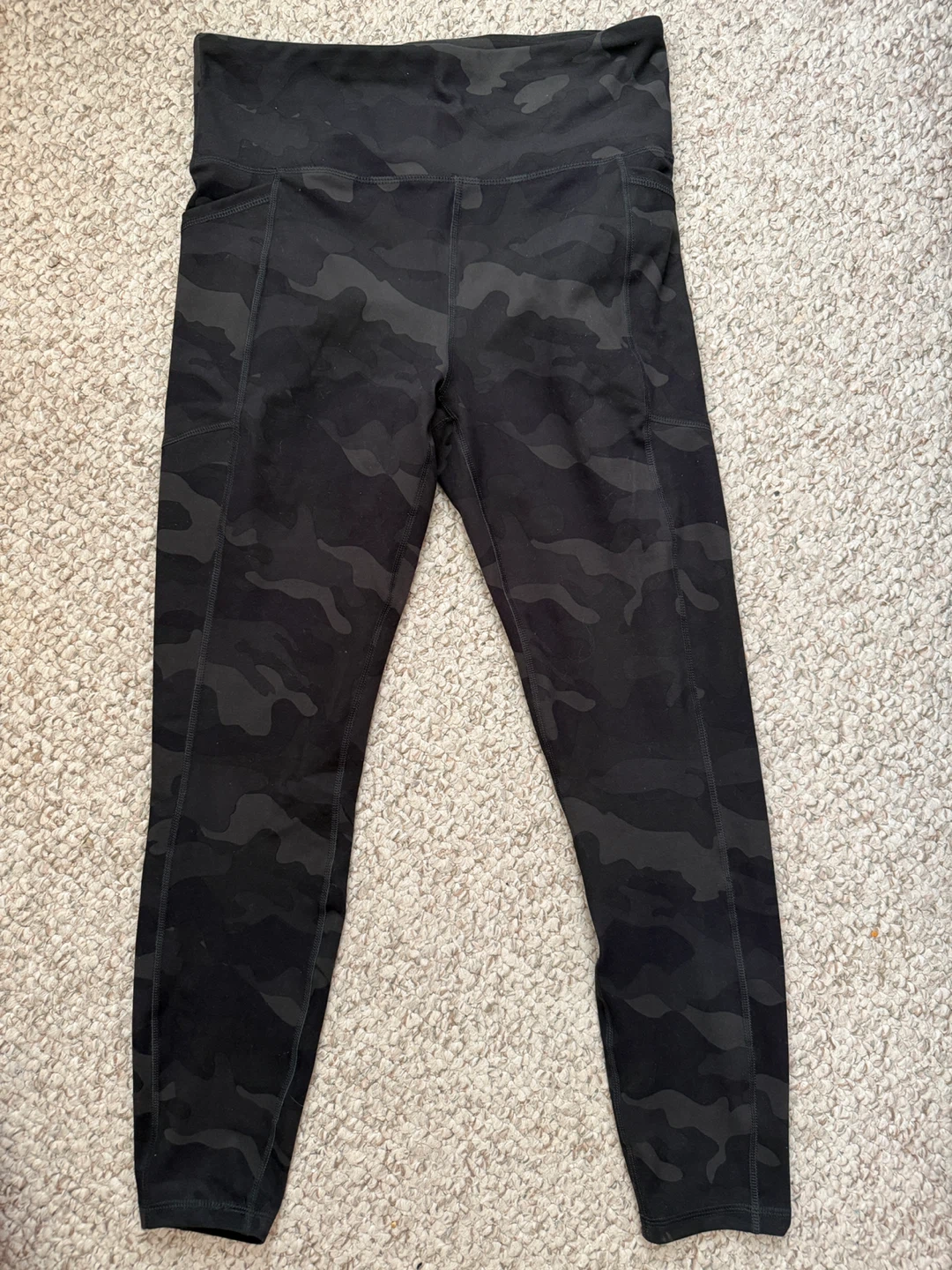 WOMENS RBX Black Camo Leggings Size L/G