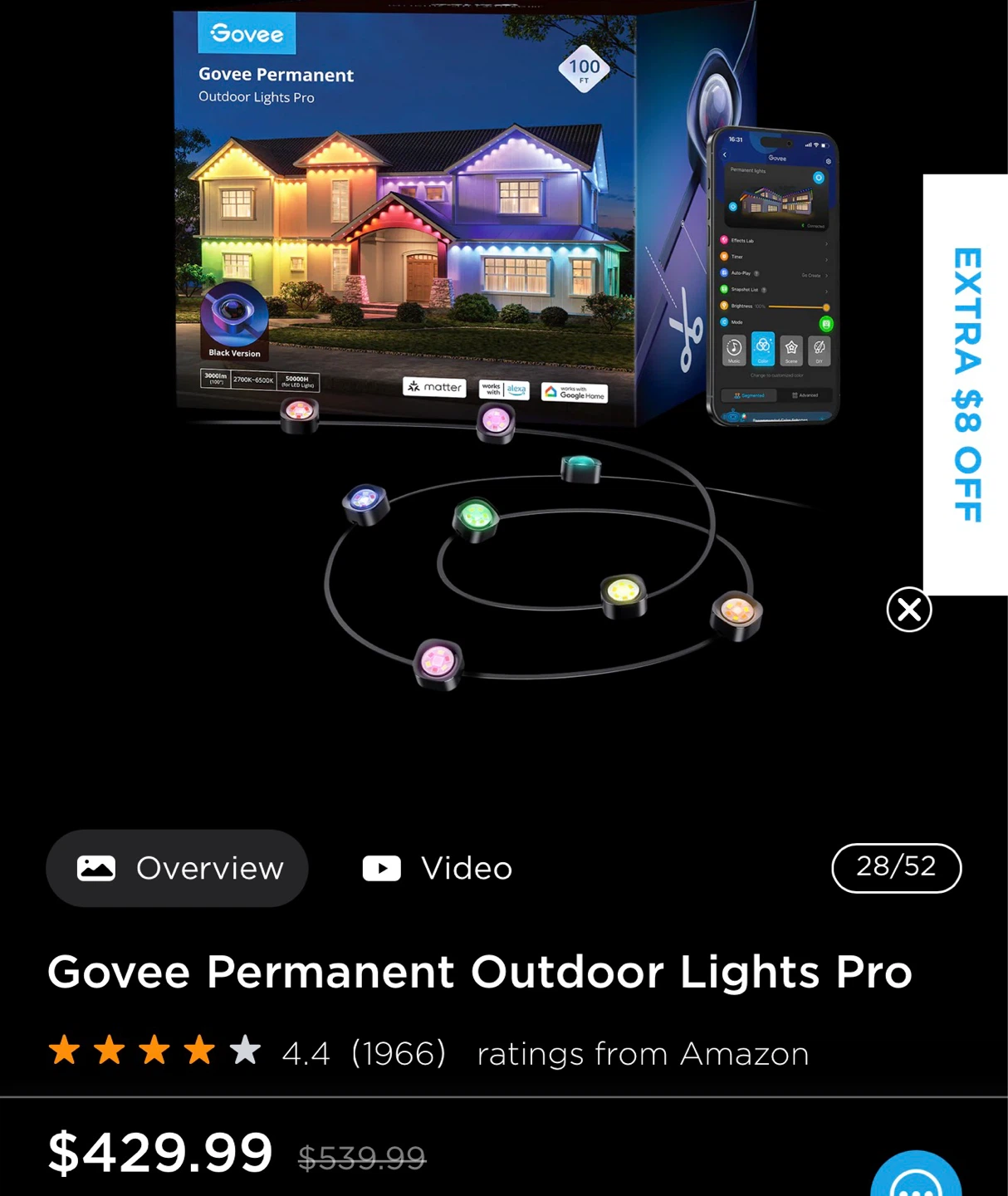 Govee Permanent Outdoor Lights Pro