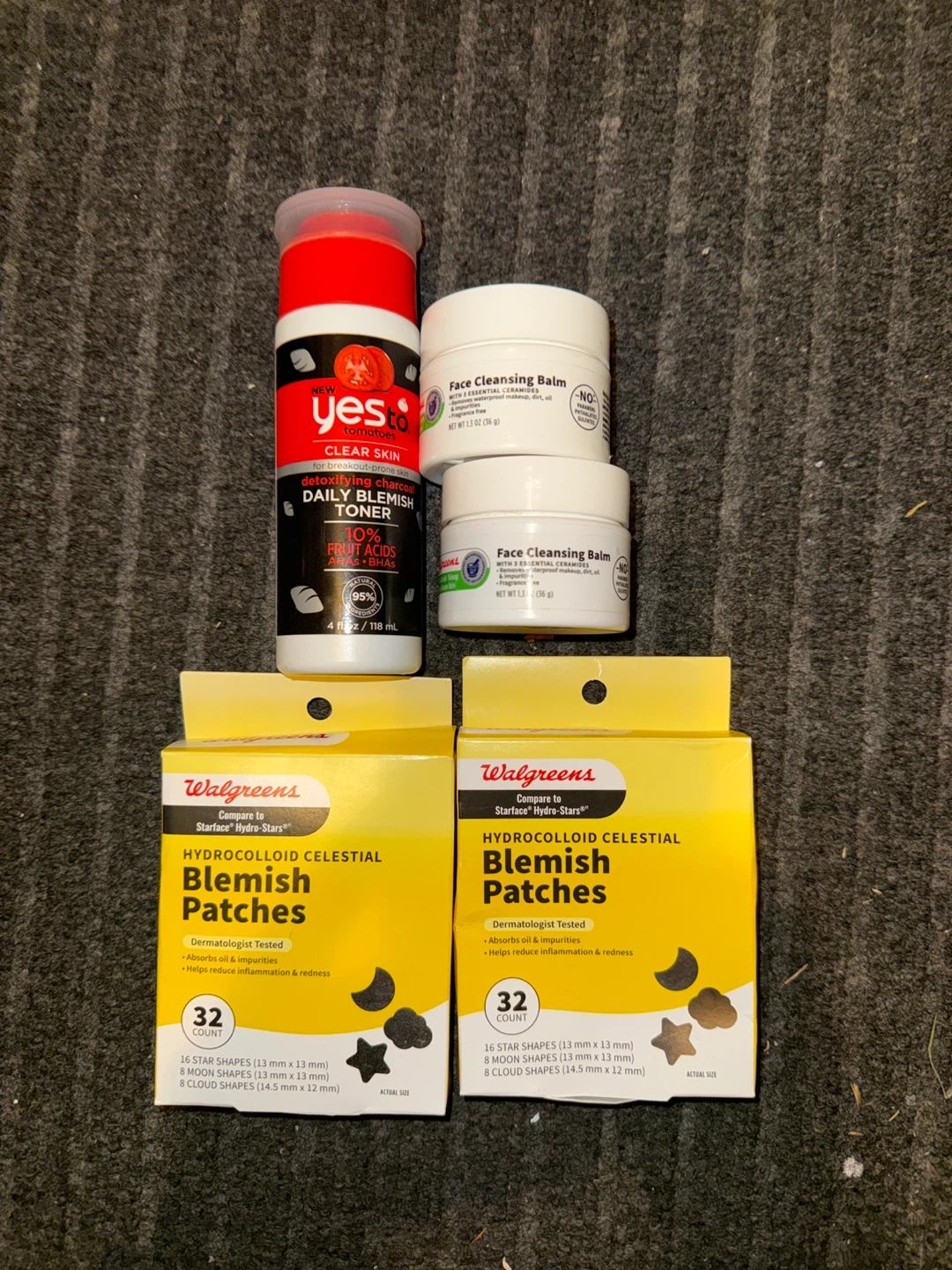 Yes To Tomatoes Blemish Toner & Walgreens Blemish Patches