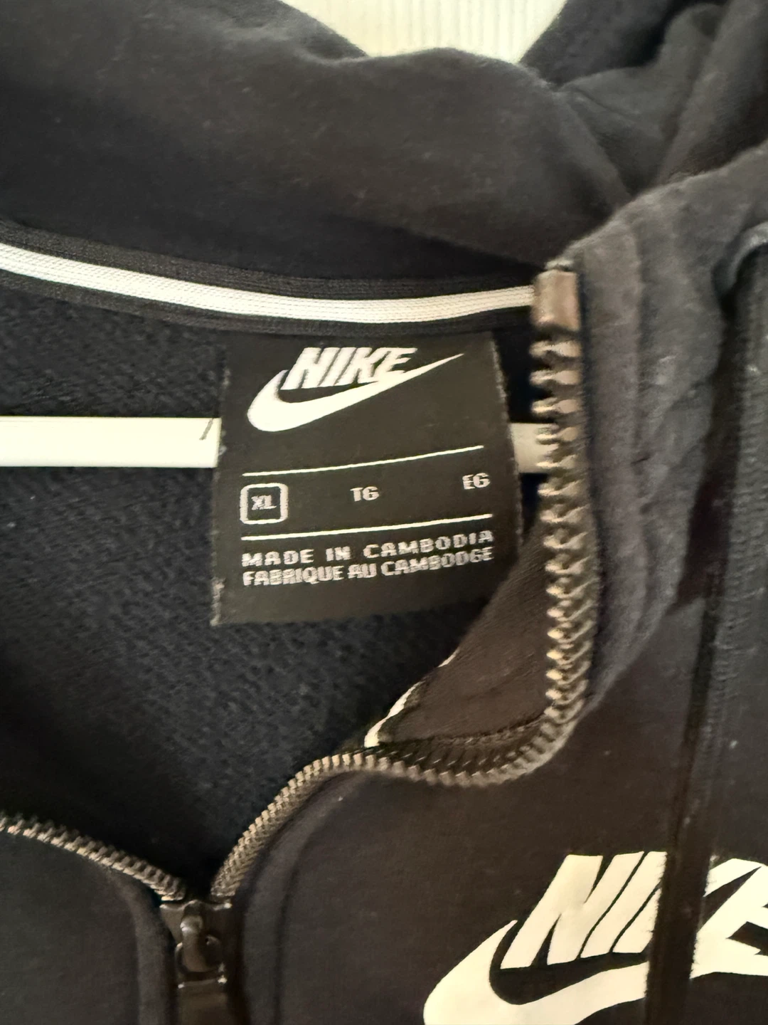 Nike Black Zip-Up Hoodie Sweatshirt XL - photo 4