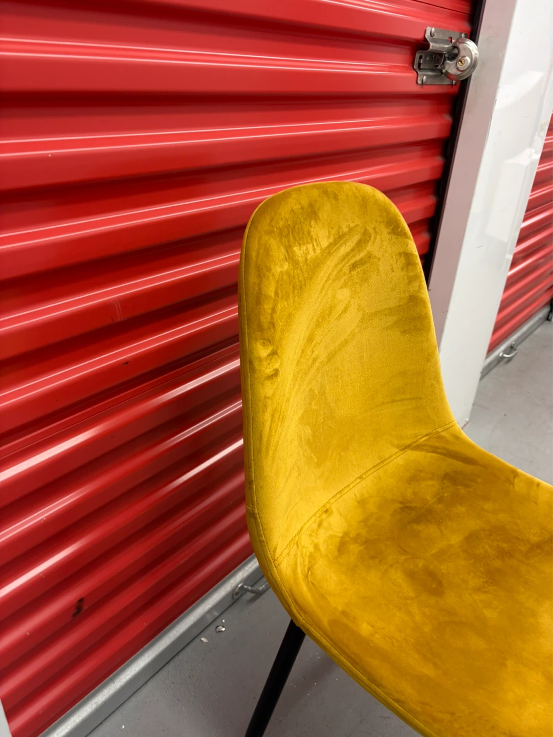 Yellow Velvet Dining Chair - photo 4
