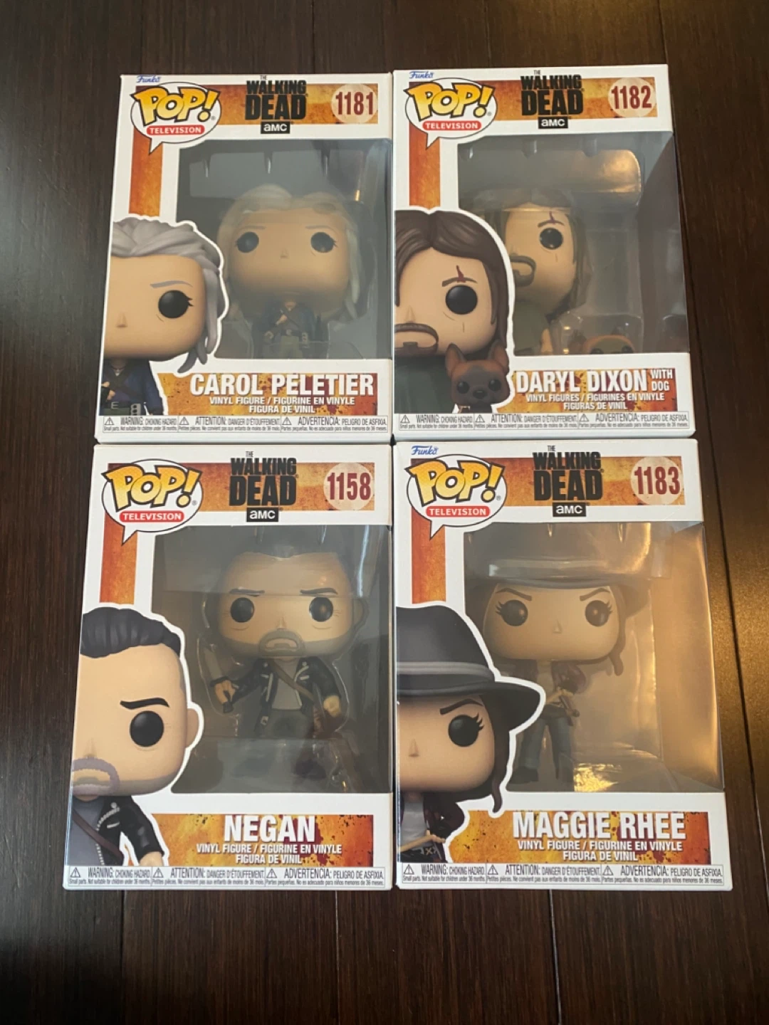 Funko Pop! The Walking Dead Figures (4-Pack)