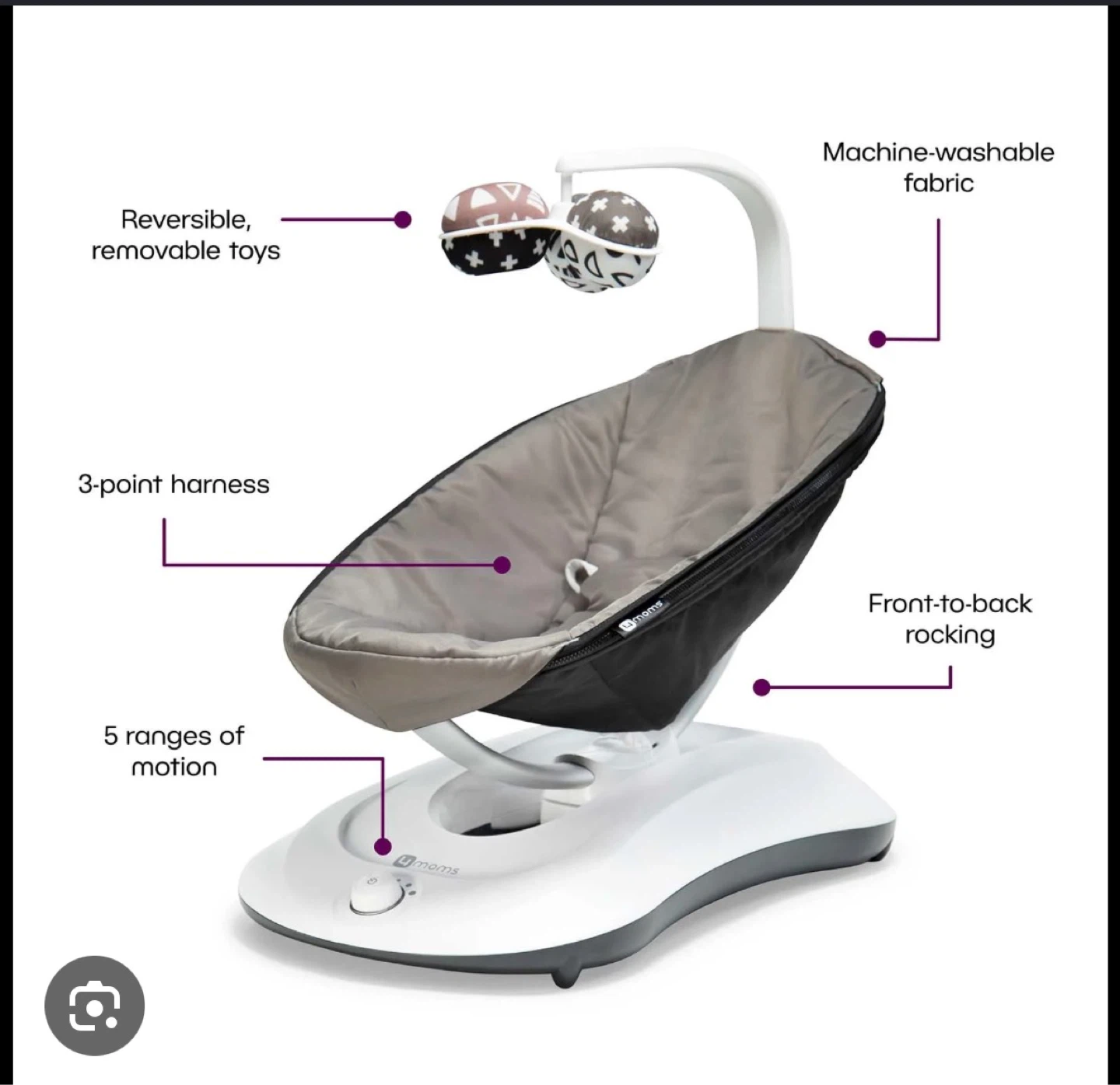 4moms Baby Rocker with 5 Motion Ranges