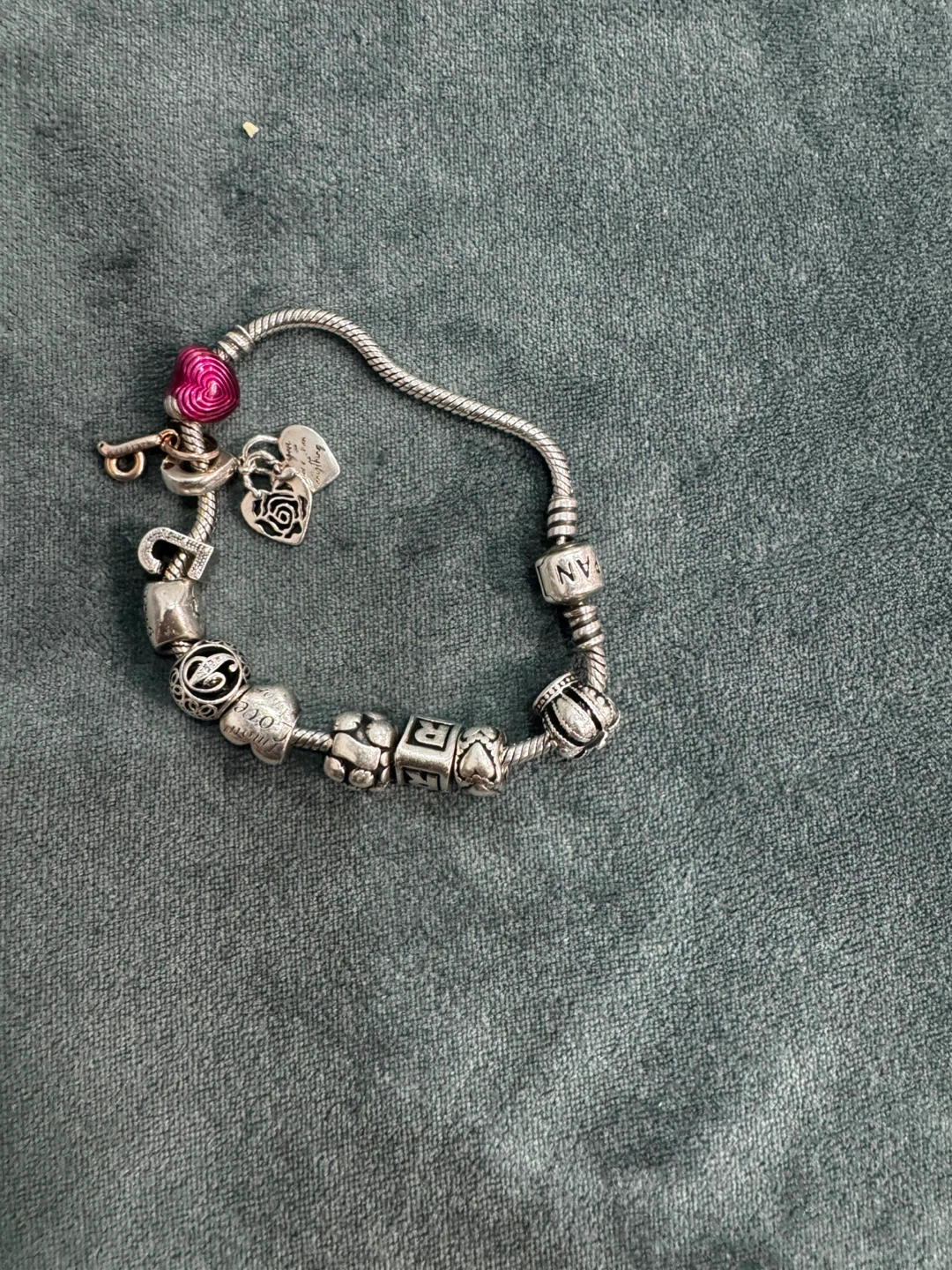 Pandora Sterling Silver Charm Bracelet Charms