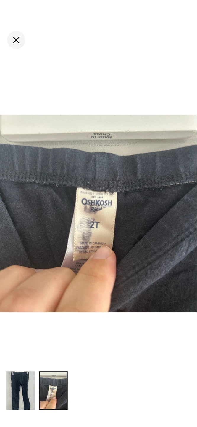 OshKosh B'gosh Black Leggings Size 2T - photo 2