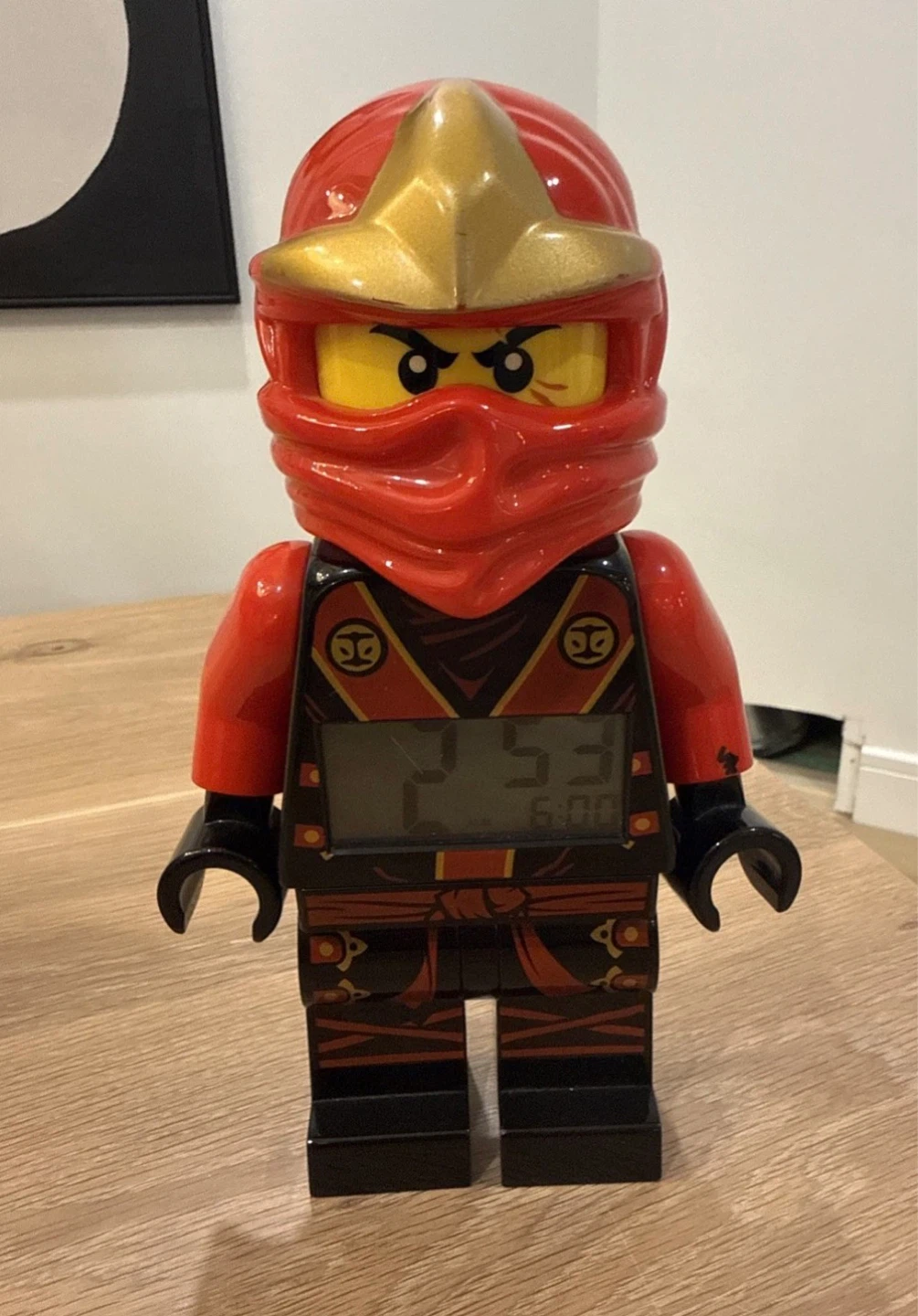 LEGO Ninjago Kai Minifigure Alarm Clock