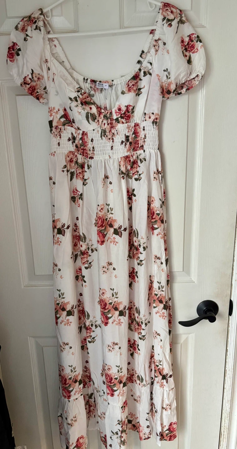 Ardene White Floral Maxi Dress
