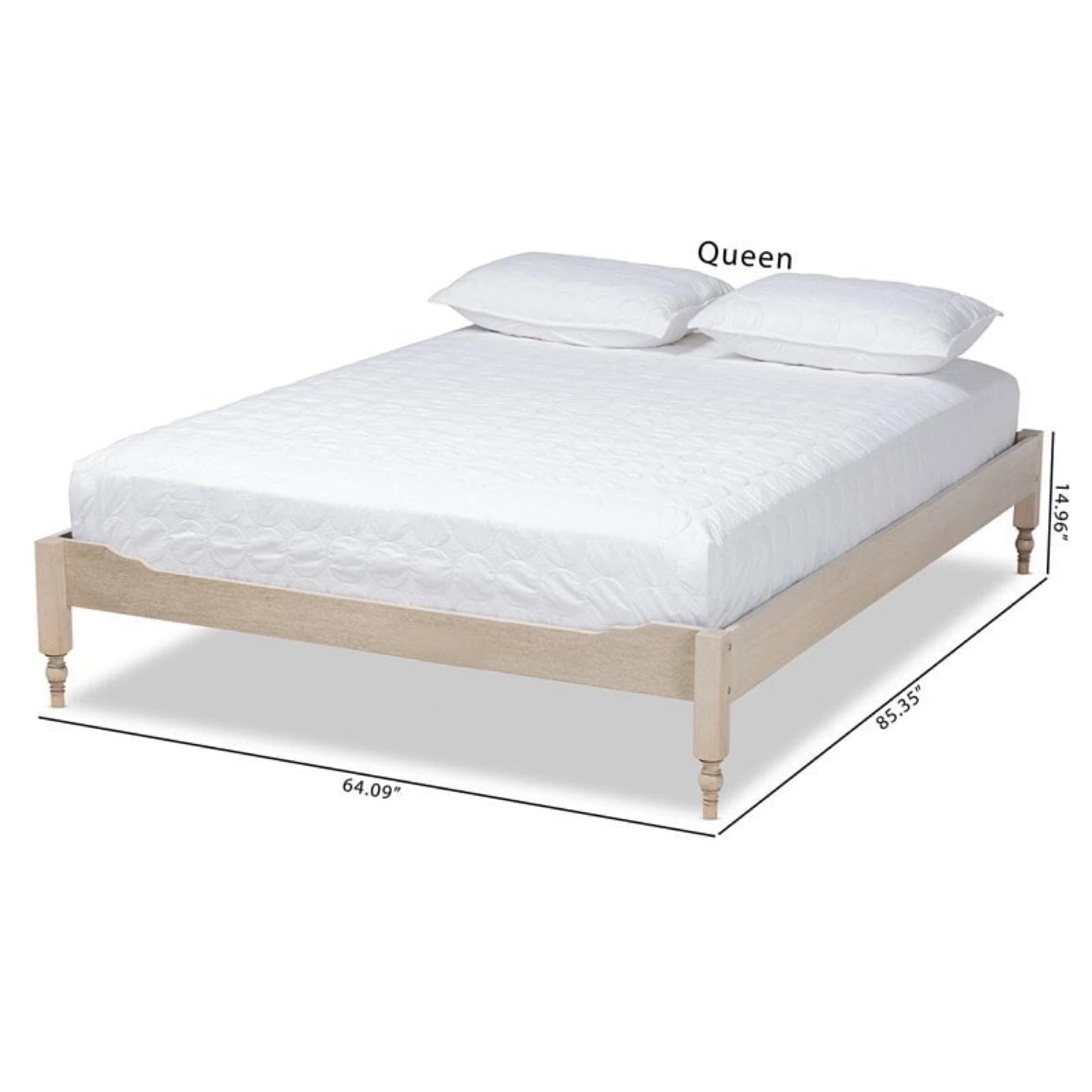 New Queen Size French Country Solid Wood Platform Bed - photo 2