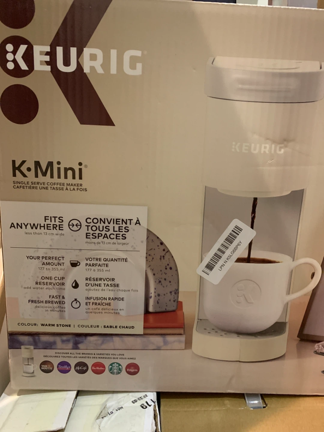 Keurig K-Mini Single Serve Coffee Maker - Warm Stone