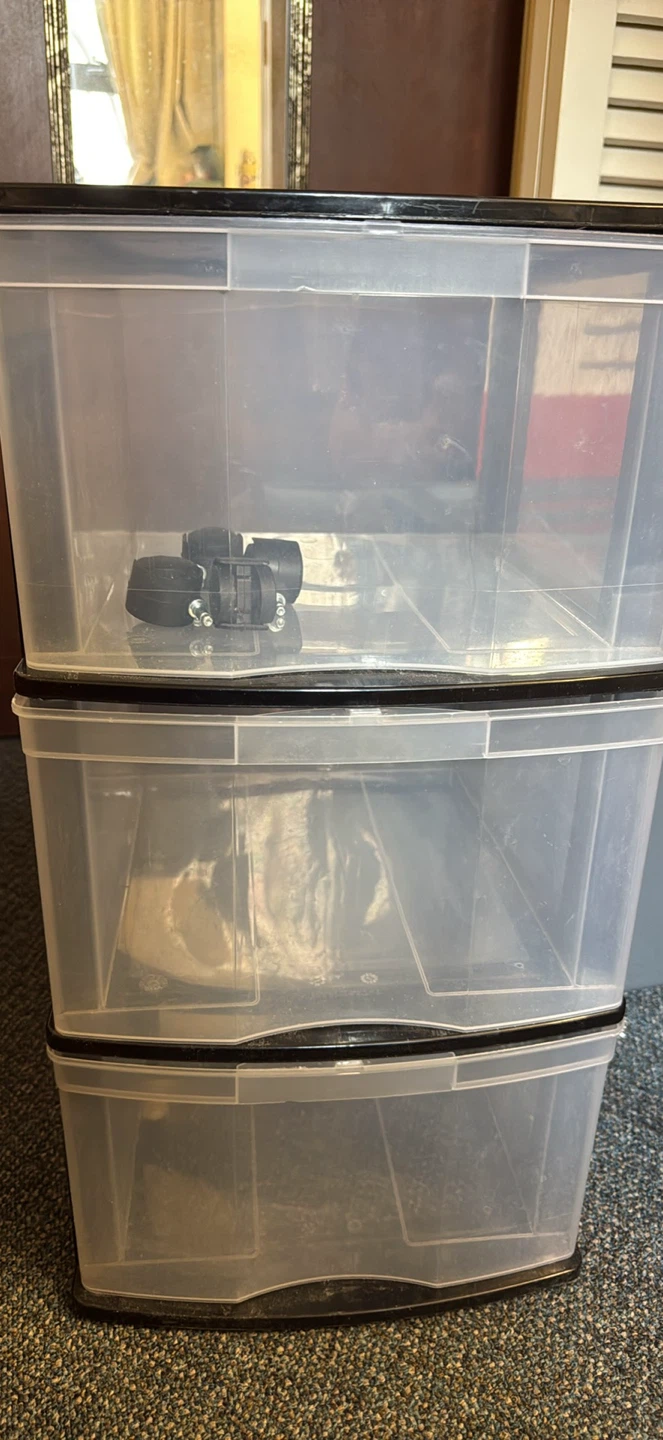 3-Drawer Plastic Storage Unit - photo 2