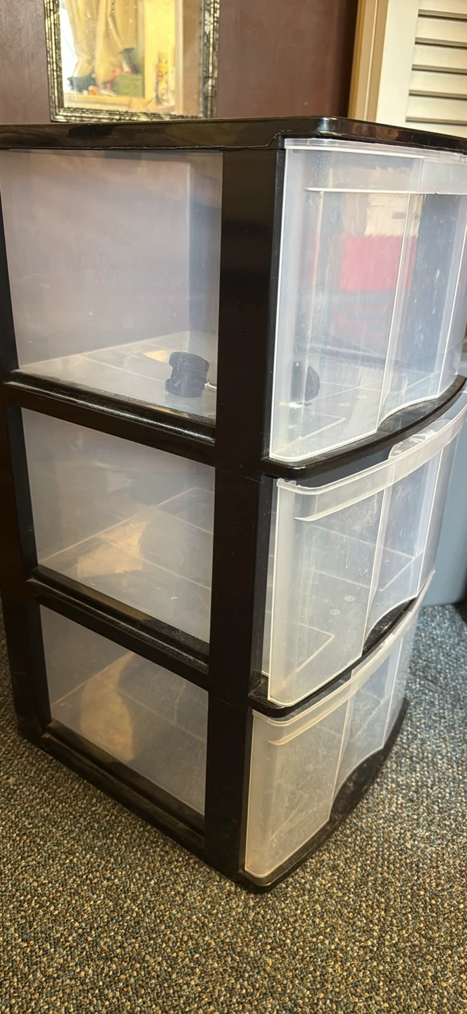 3-Drawer Plastic Storage Unit