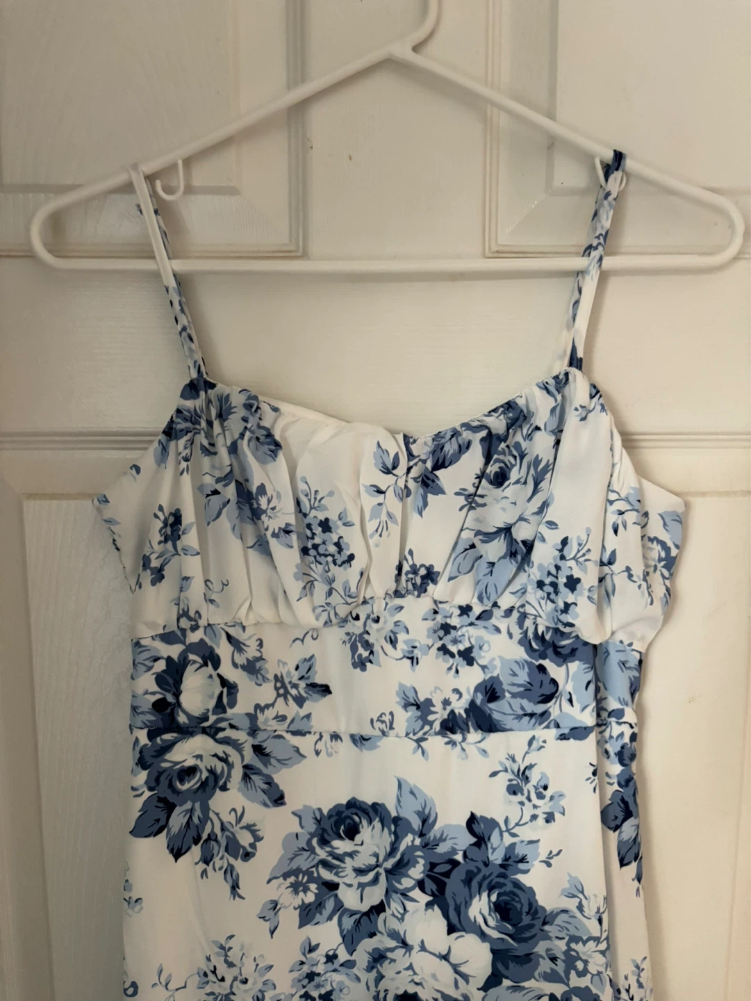 Blue Floral Midi Dress Size M - photo 3