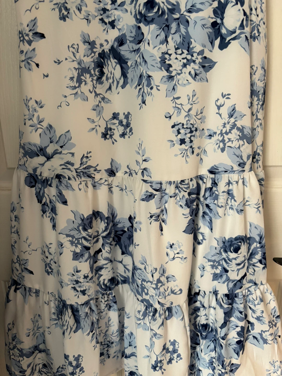Blue Floral Midi Dress Size M - photo 2