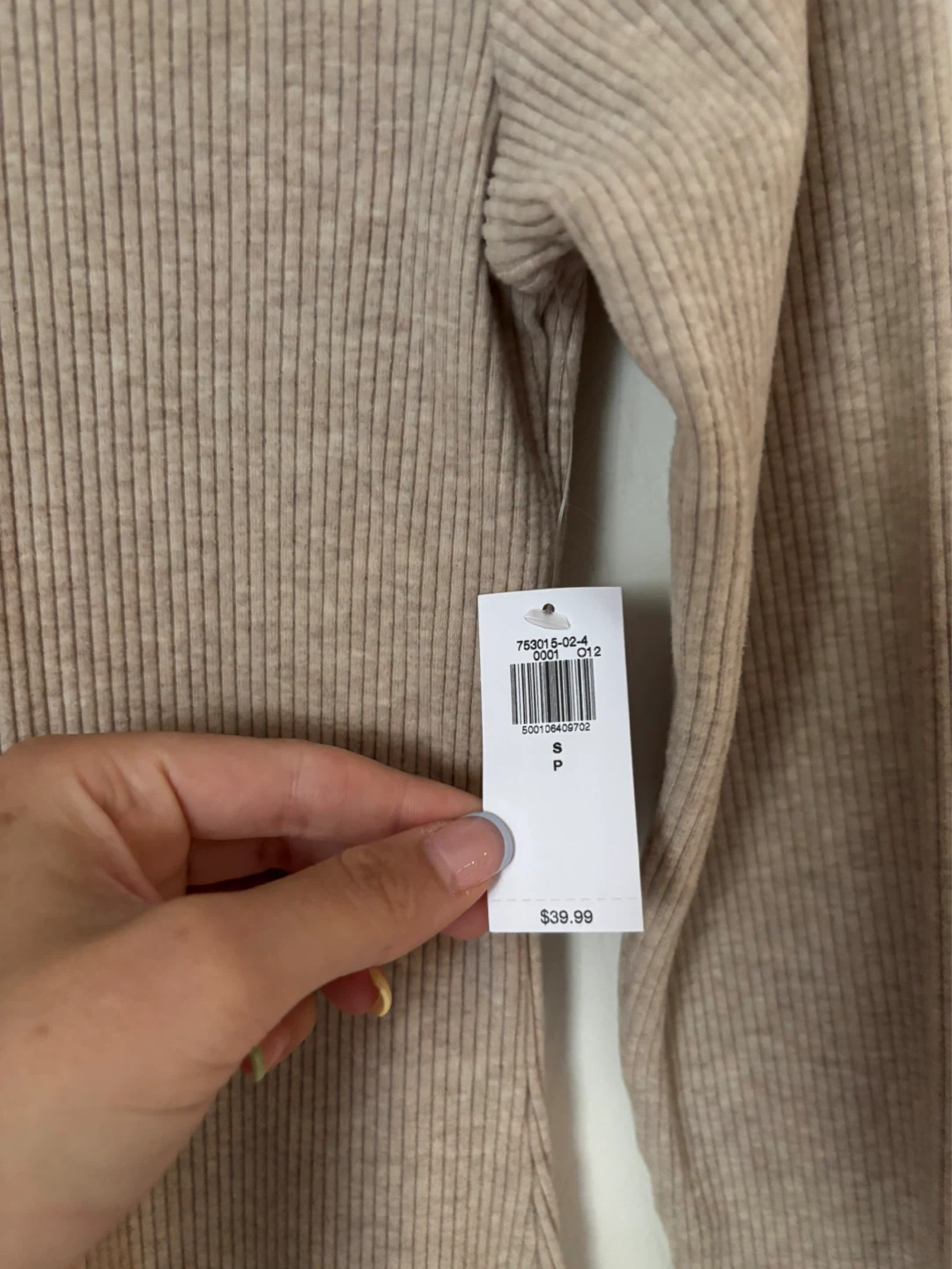 Old Navy Ribbed Turtleneck Dress - Beige - Size S - photo 2