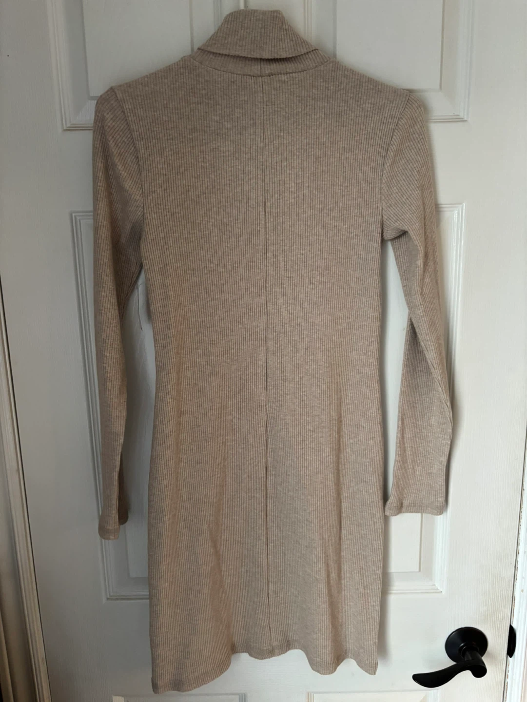 Old Navy Ribbed Turtleneck Dress - Beige - Size S - photo 5
