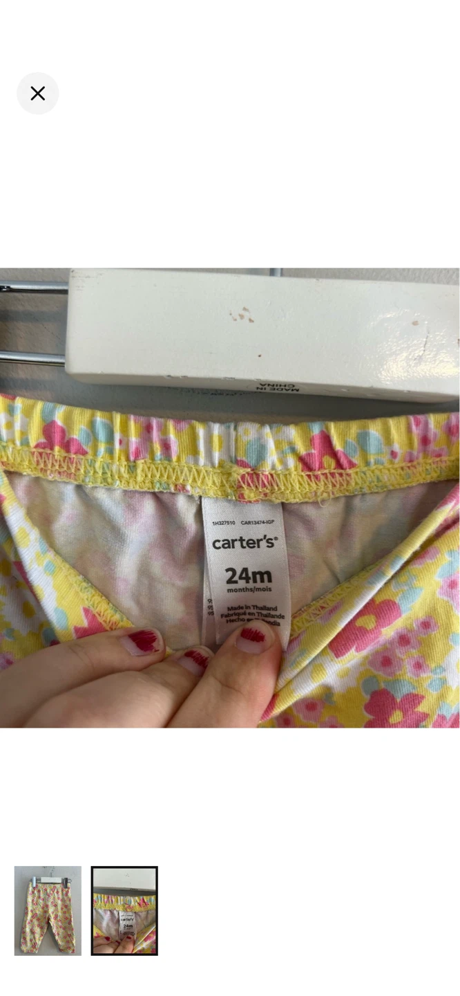 Carter's Floral Leggings - 24 Months - photo 2