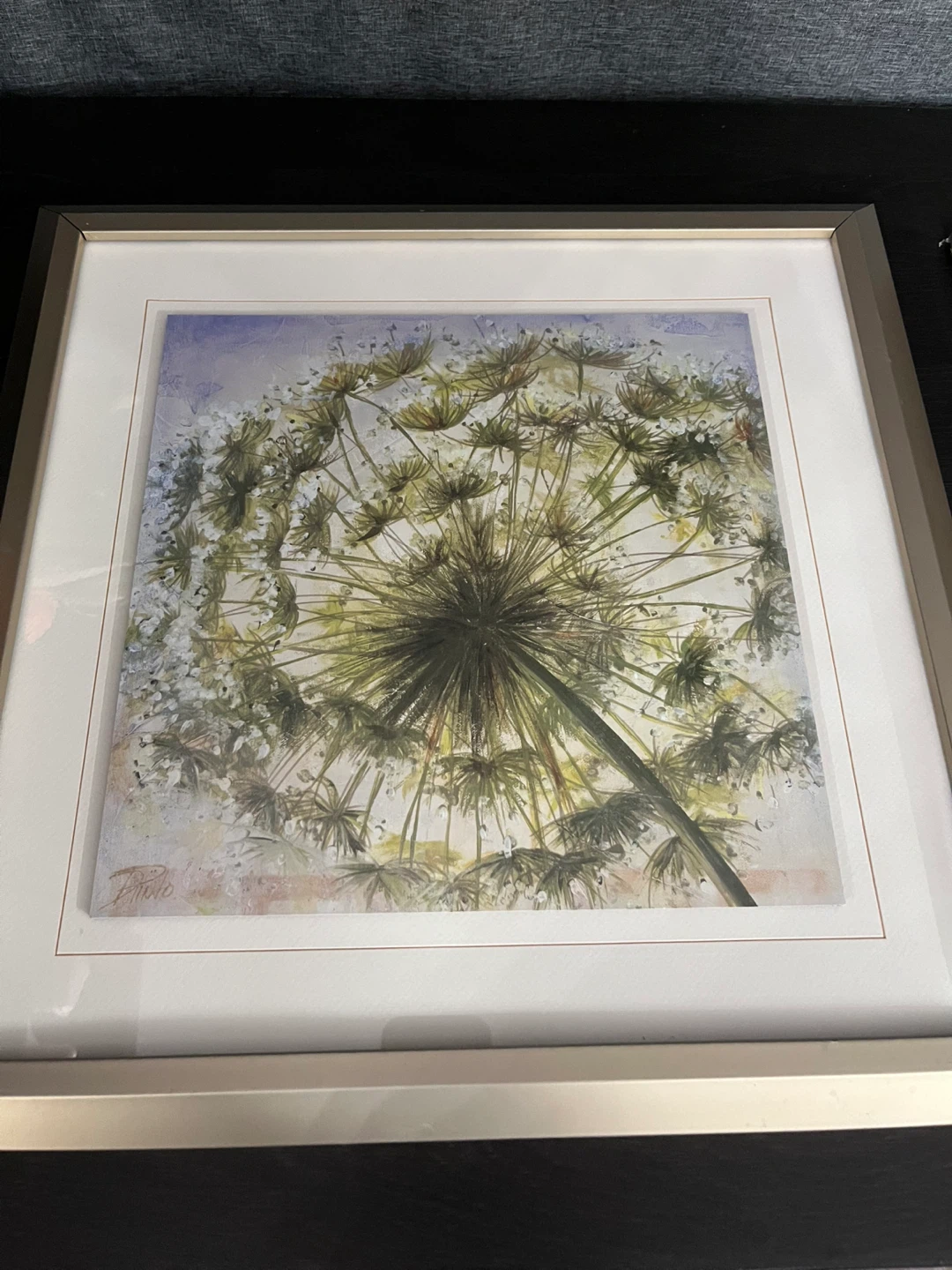 Framed floral art work pair 🌱 - photo 2