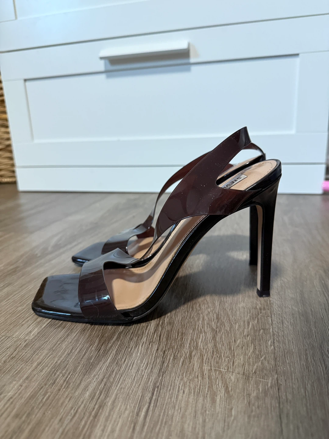 Steve Madden Clear Strap Heels