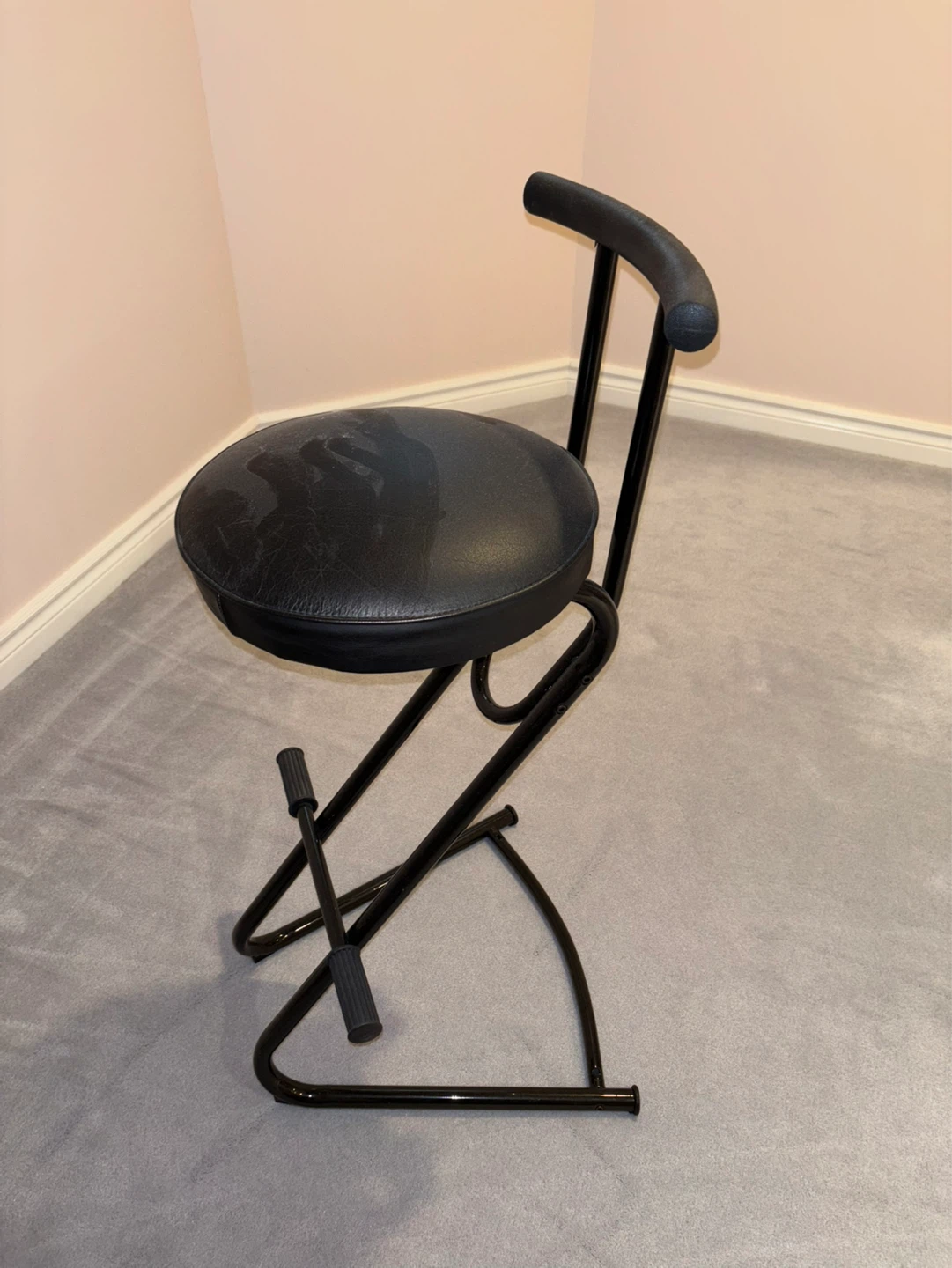 Pair of Black Bar Stools - photo 2