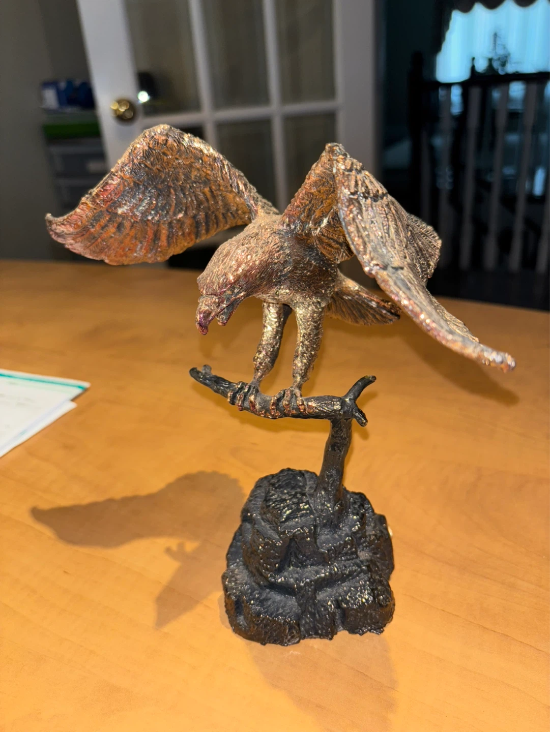 Bronze Effect Eagle Statue - photo 3
