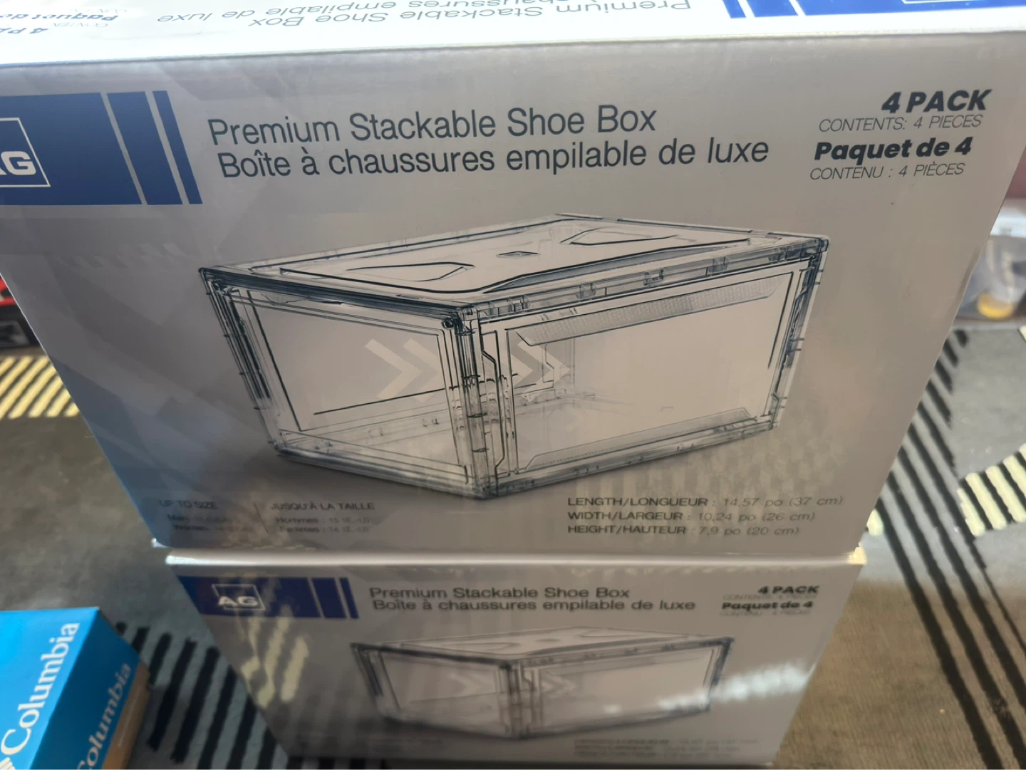 AG Premium Stackable Shoe Box - 4 Pack - photo 4