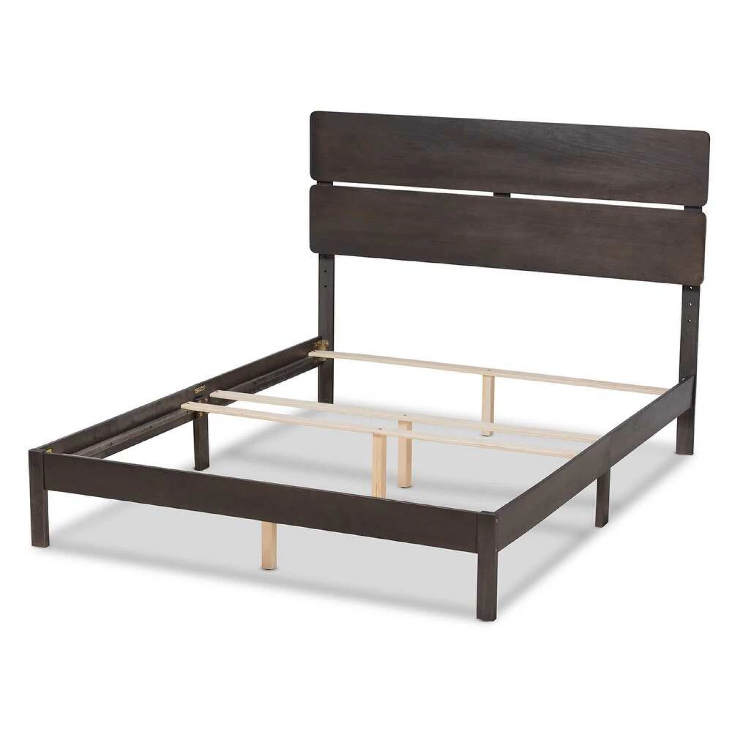 New Queen Size Gray Modern Wood Bed - photo 4