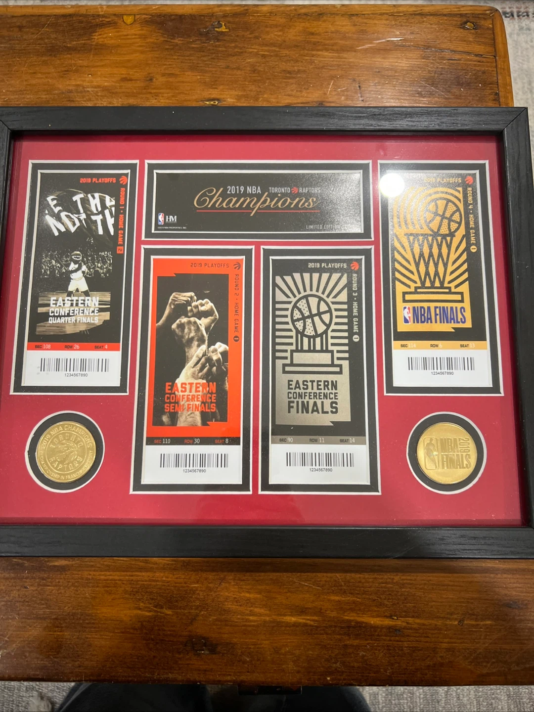 Toronto Raptors 2019 NBA Champions Framed Replica