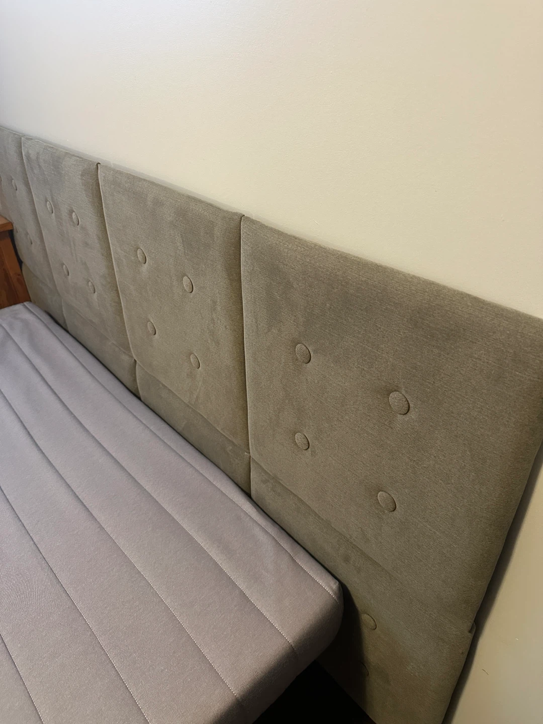 Ikea Sofa Bed with Cover and headboard - photo 5
