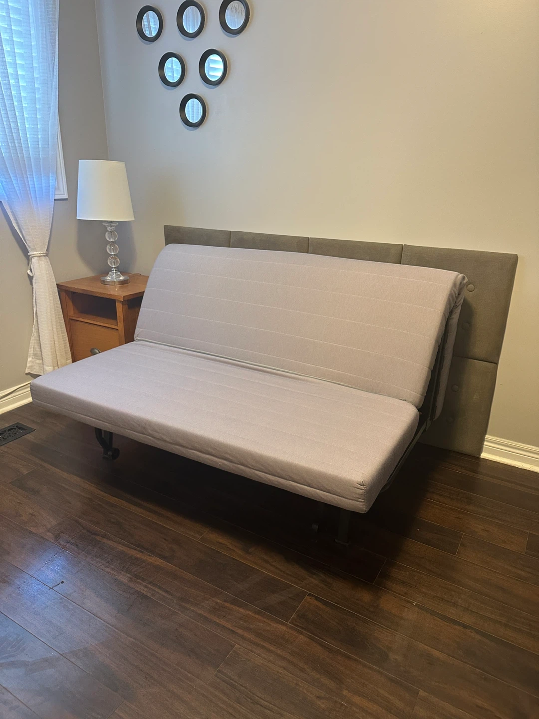 Ikea Sofa Bed with Cover and headboard - photo 2