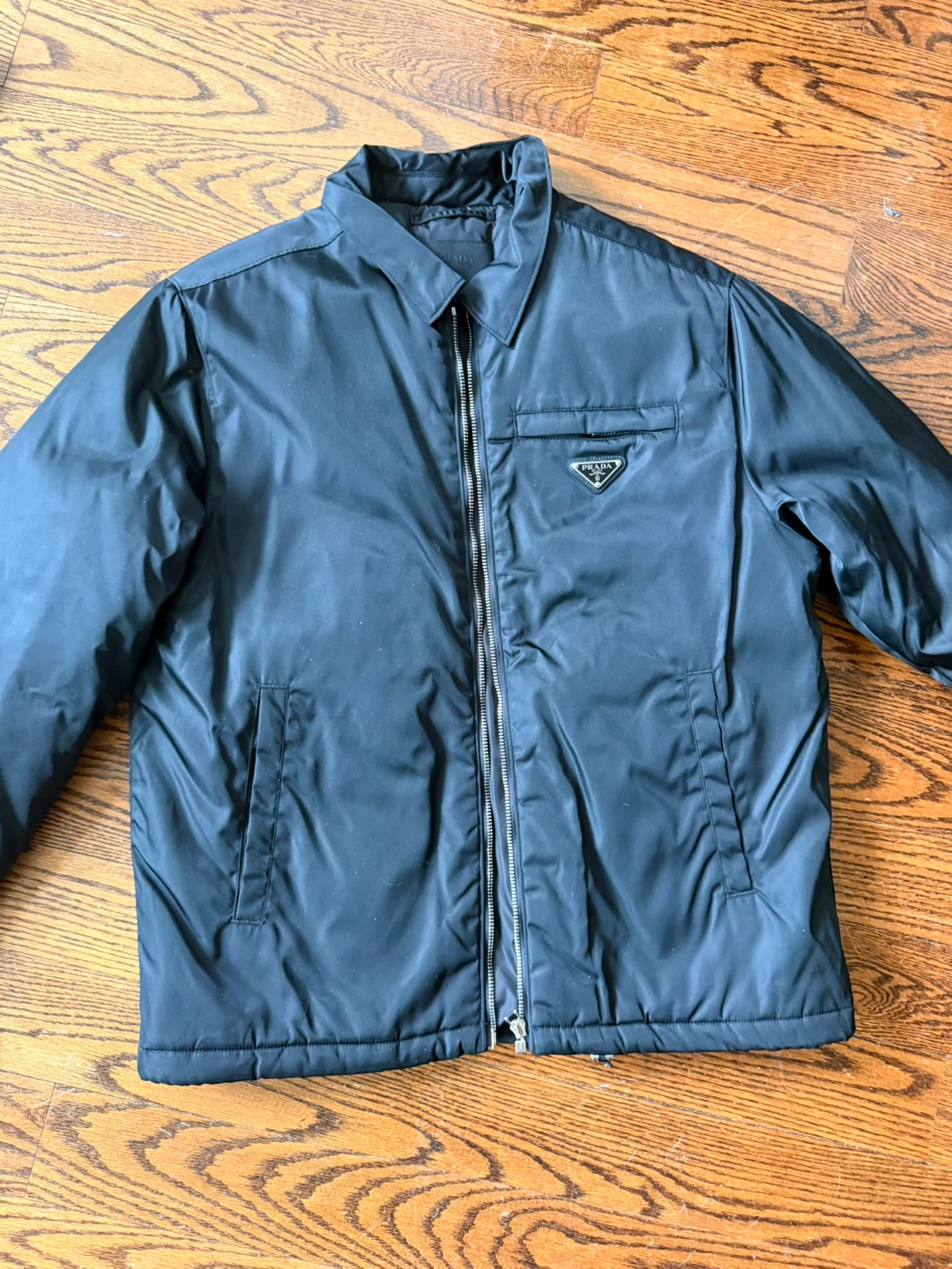 Men’s Prada nylon black jacket, size 48