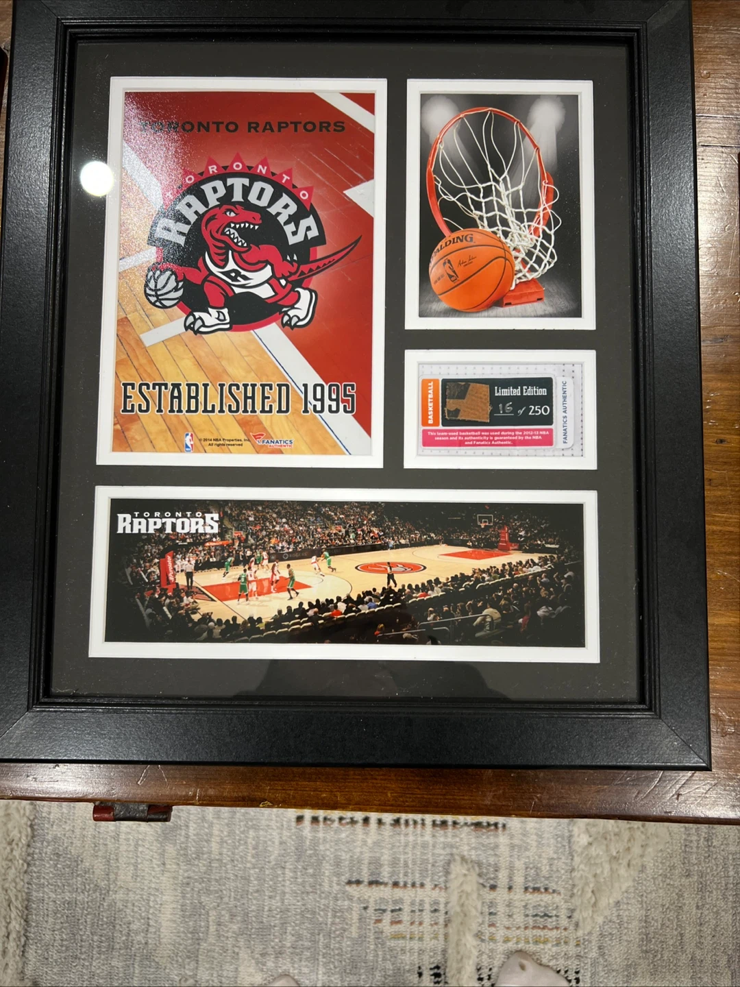 Toronto Raptors Limited Edition Team-Used Basketball 16 of 250