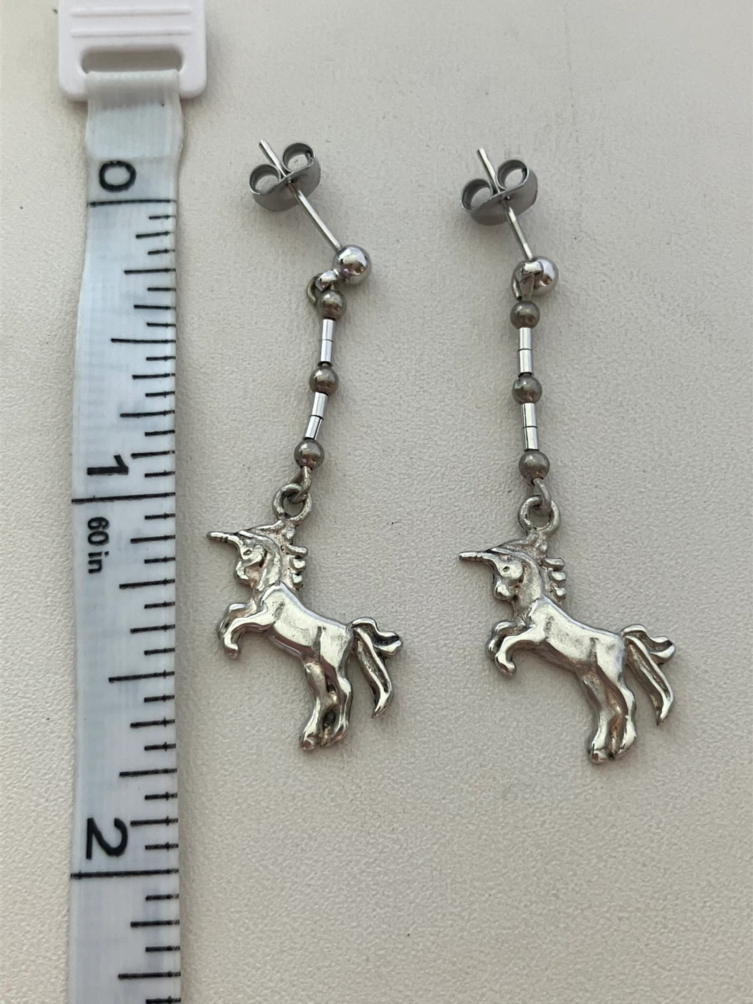 Dangle Unicorn Earrings Sterling Silver - photo 2