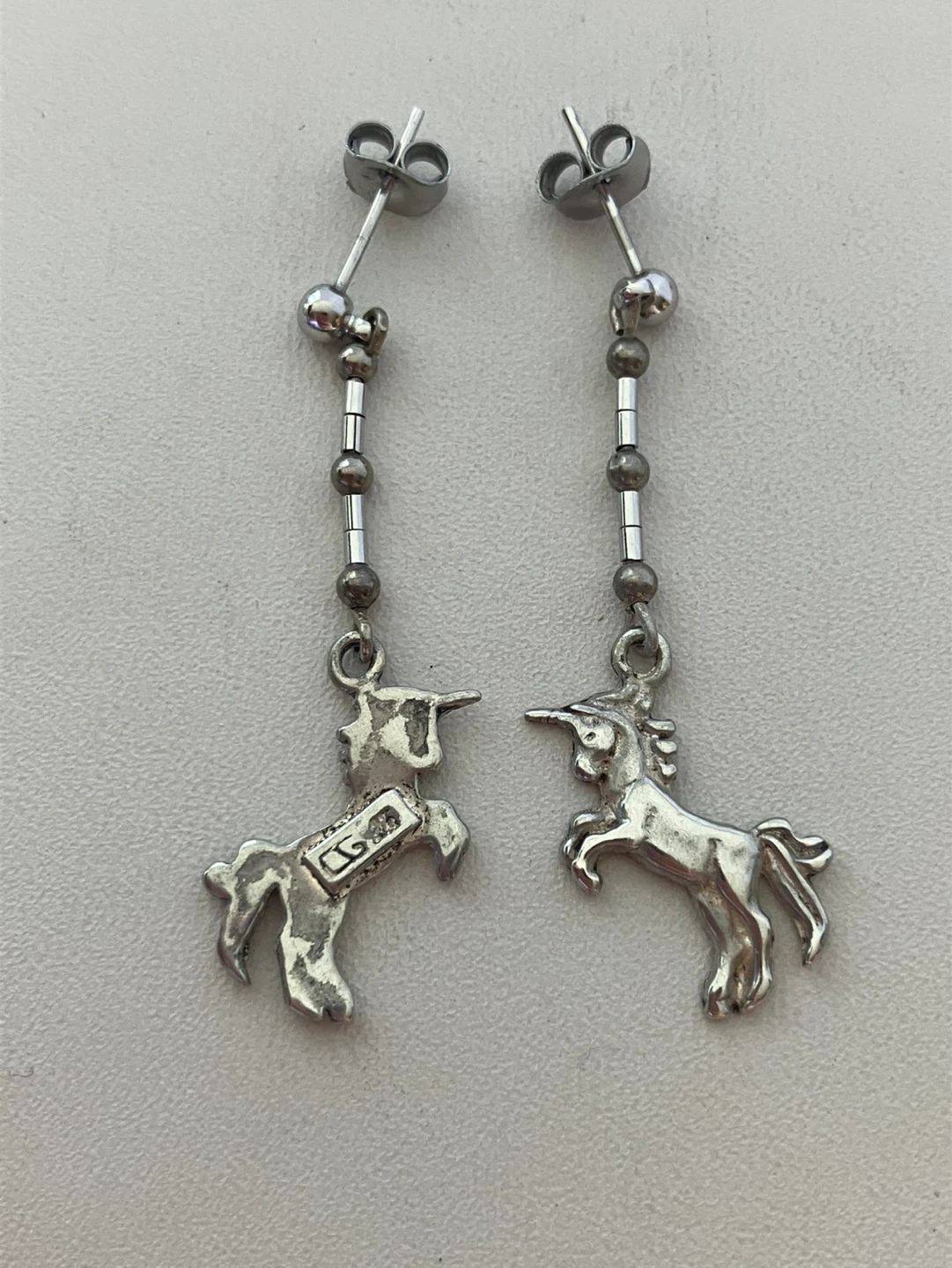 Dangle Unicorn Earrings Sterling Silver - photo 3