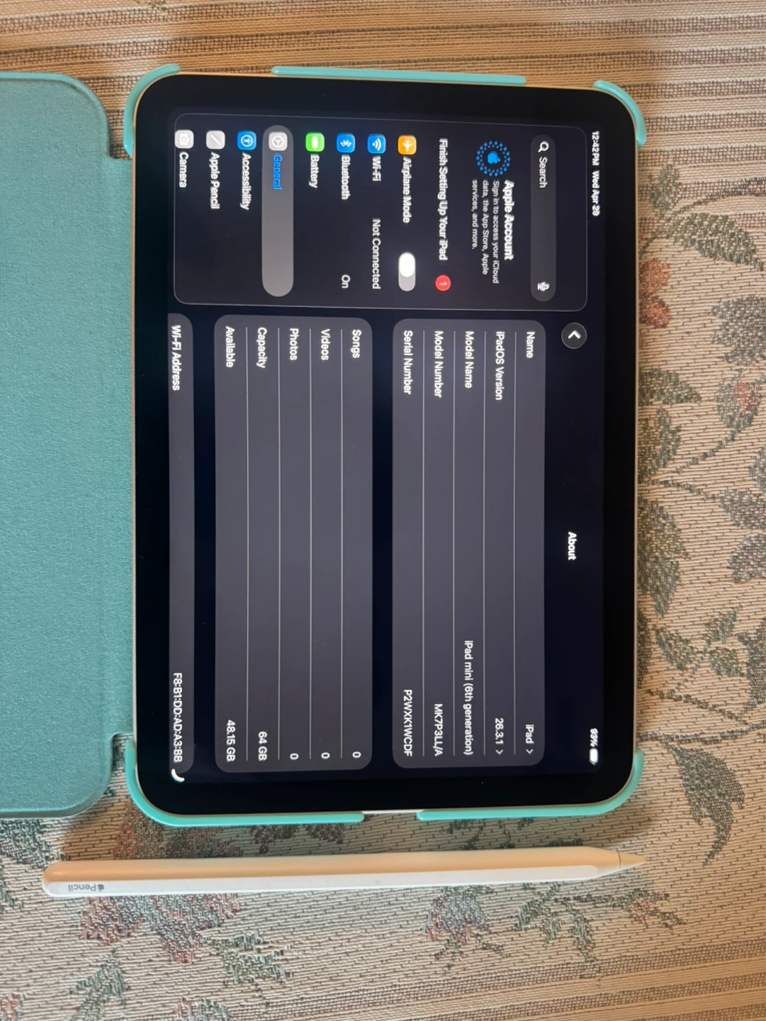 Apple iPad Mini (6th gen) 64GB with Apple Pencil - photo 2