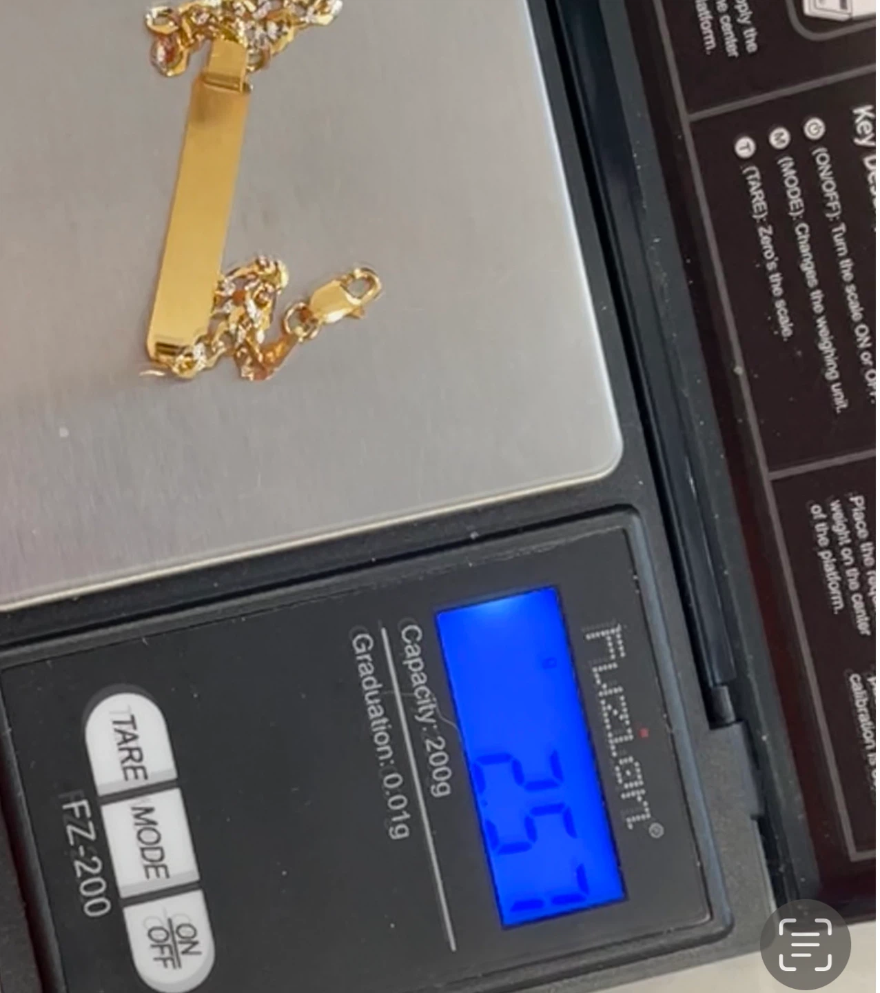 10k yellow and white Gold Curb Chain ID Bracelet - photo 3
