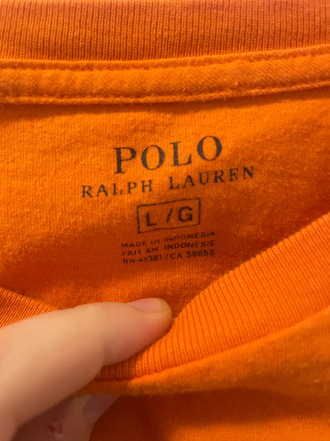Polo Ralph Lauren Orange T-Shirt Size L - photo 2