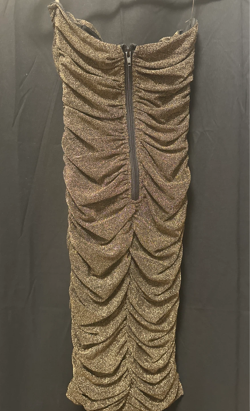 Fashion Nova Ruched Glitter Dress XS - photo 2